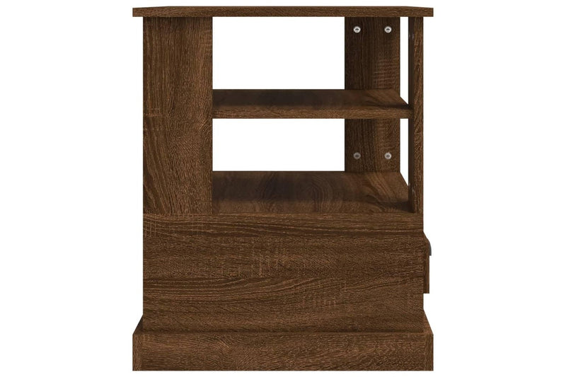 Side Table Brown Oak 50x50x60 cm Engineered Wood vidaXL