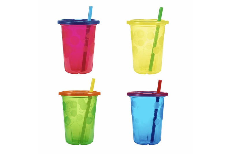 8pc The First Years Take & Toss 10oz 296m Straw Sipper Sippy Cups Kids 18m+
