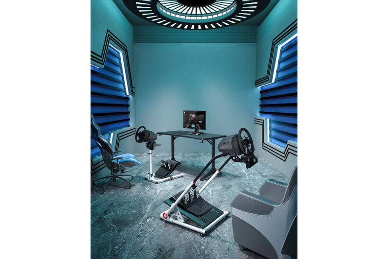 Gorilla Gaming Racing Simulator Wheel Stand - White/Black