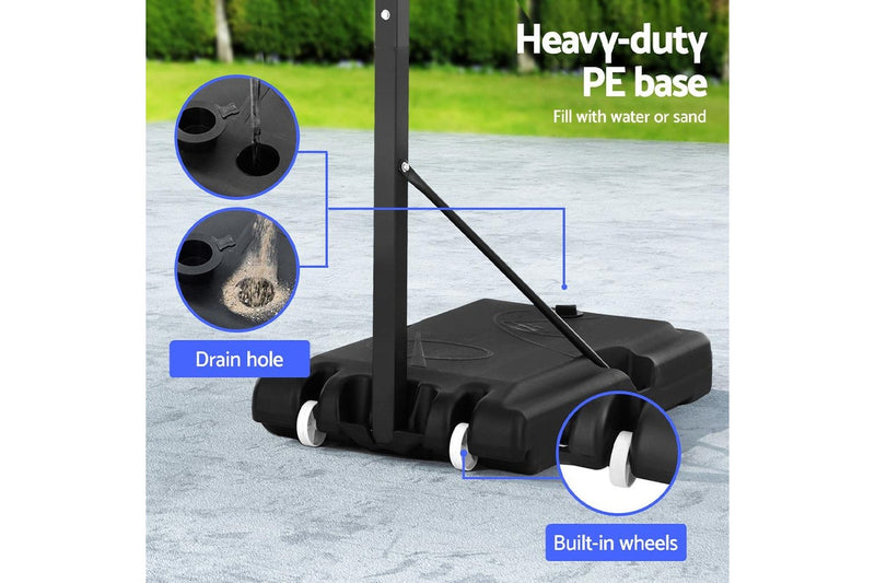 Everfit 2.6M Basketball Hoop Stand System Portable Kid