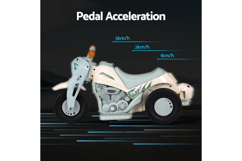 Rigo Kids Ride On Car Electric Motorcycle Motorbike with Bubble Maker Green