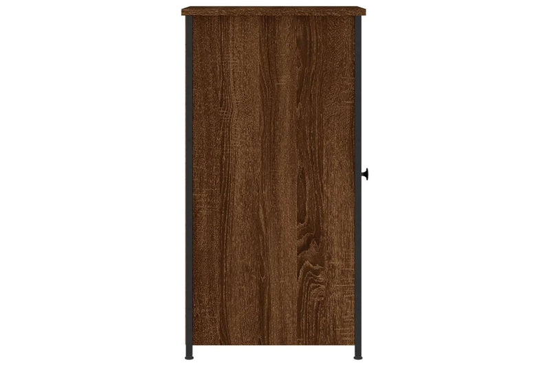 Bedside Cabinet Brown Oak 32x42x80 cm Engineered Wood vidaXL