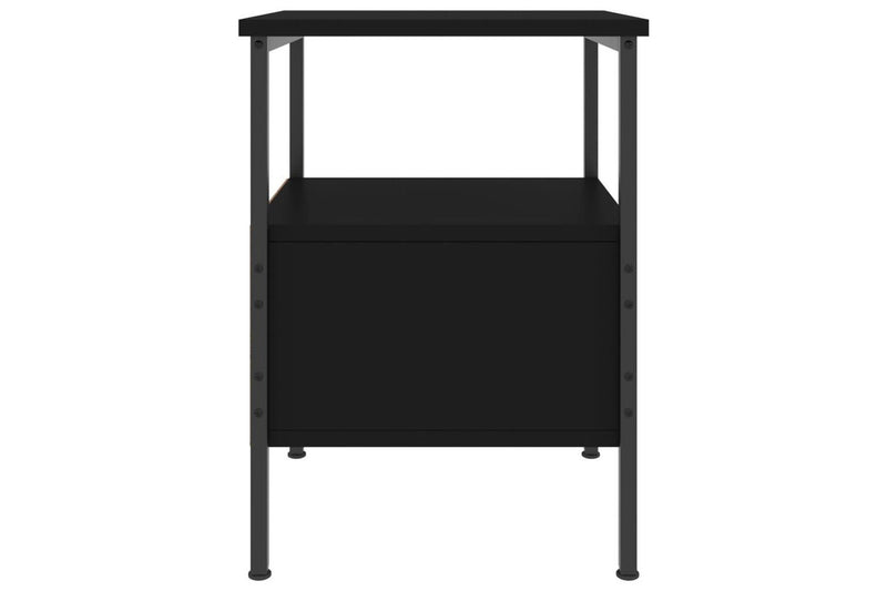 Bedside Cabinet Black 34x36x50 cm Engineered Wood vidaXL