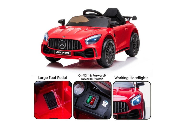 Mercedes Benz Licensed Kids Electric Ride On Car Remote Control Red