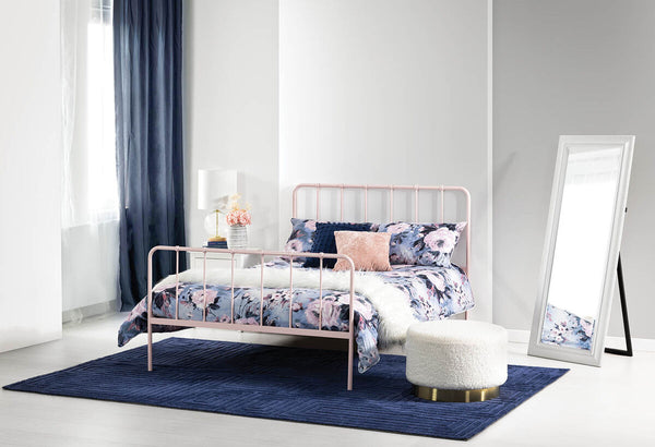 ISIDORE White Round Ottoman