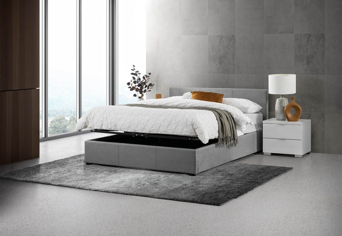 PAGOSA Light Grey Queen Lift Bed