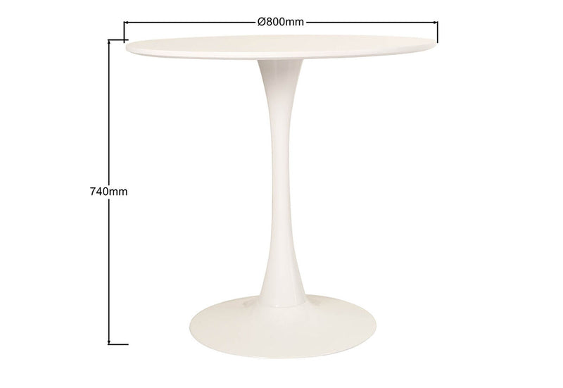 WESTON White Dining Table