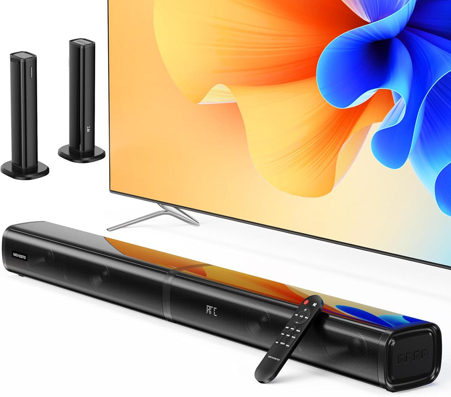 MEREDO 2 in 1 Detachable Soundbar with Subwoofer for TV 2.1CH - Layaway AU