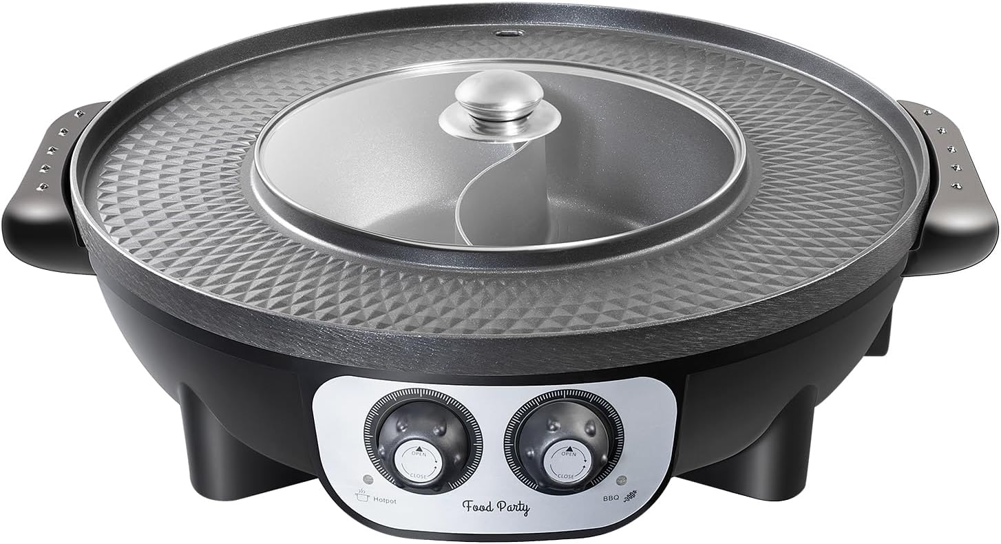 Food Party 2 in1 Electric Smokeless Grill and Hot Pot (Hot Pot) - Layaway AU
