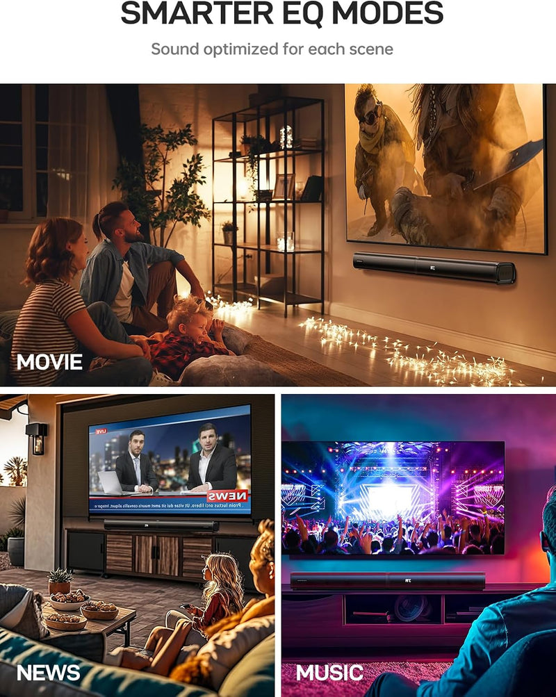 MEREDO 2 in 1 Detachable Soundbar with Subwoofer for TV 2.1CH - Layaway AU