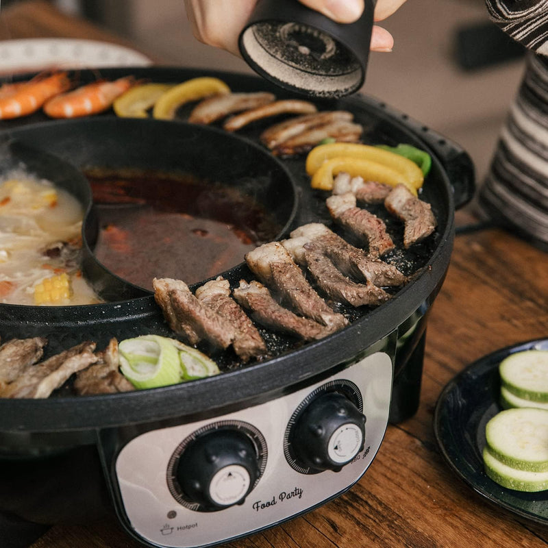 Food Party 2 in1 Electric Smokeless Grill and Hot Pot (Hot Pot) - Layaway AU