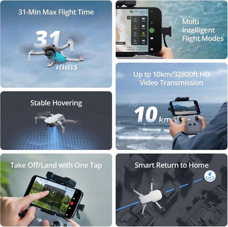 DJI Mini 2 SE Fly More Combo, Lightweight and Foldable Mini Camera Drone - Layaway AU