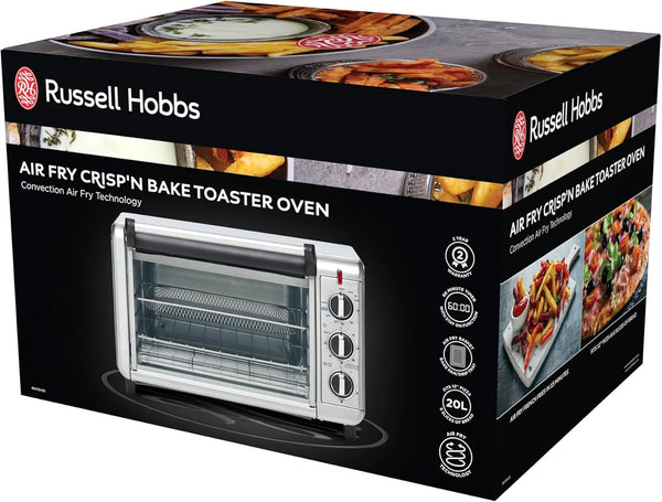 Russell Hobbs Air Fry Crisp 'N Bake Toaster Oven, Silver