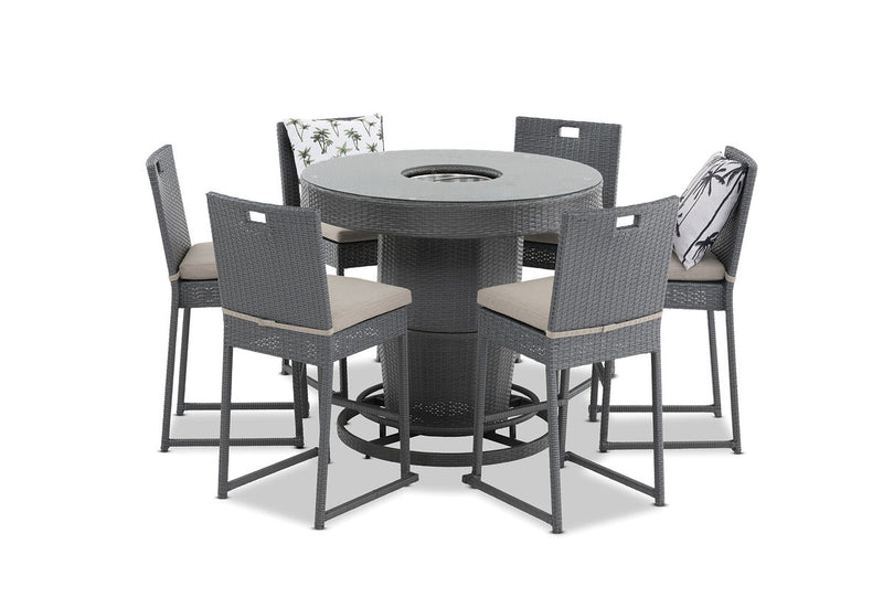 COLDIE 7 Piece Outdoor Bar Setting.