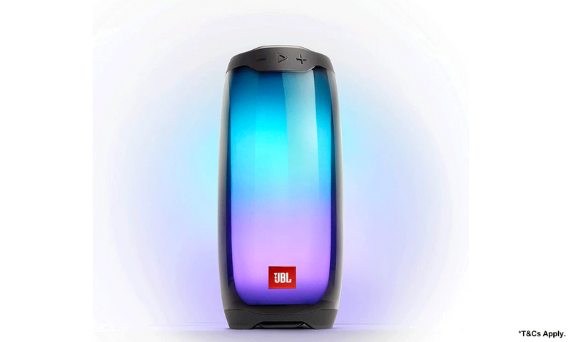 JBL Pulse 4 Waterproof Bluetooth speaker with light show - Black