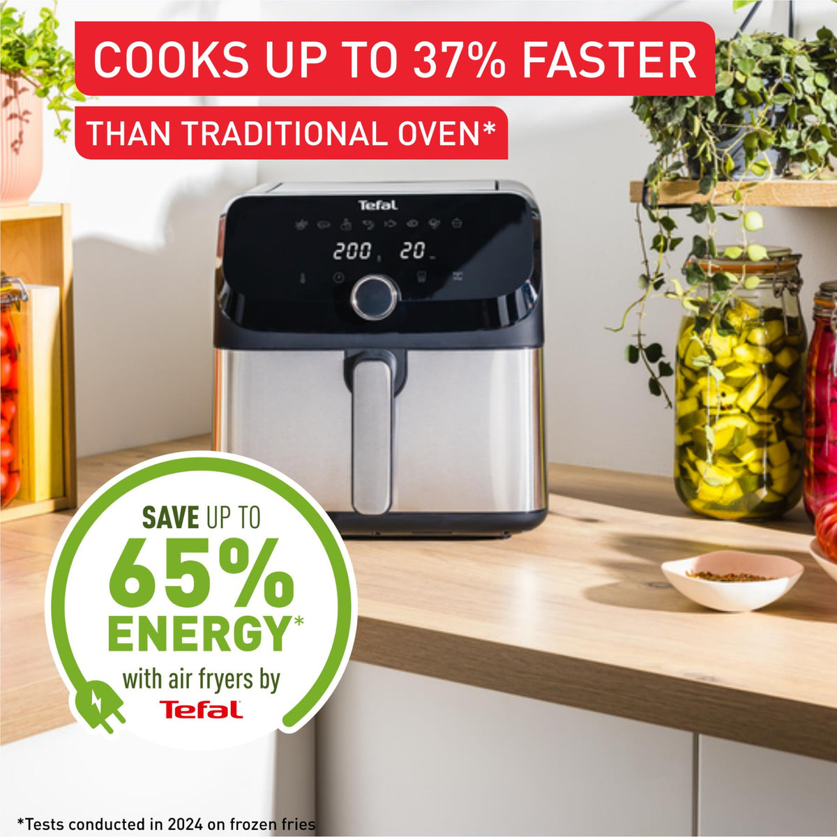 Tefal EY855D Easy Fry Mega 7.5L Air Fryer — view 4
