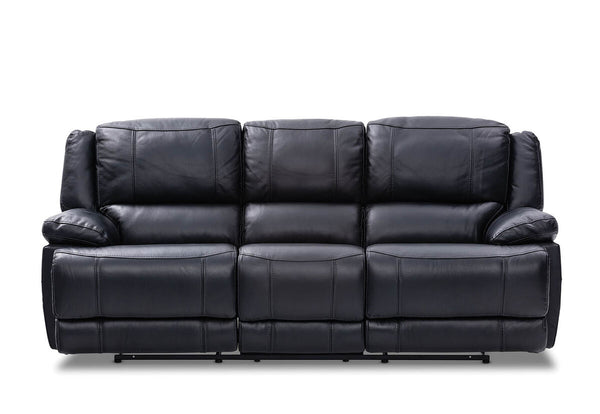 FLOYD Leather 3 Seat Sofa with 2 Inbuilt Recliners