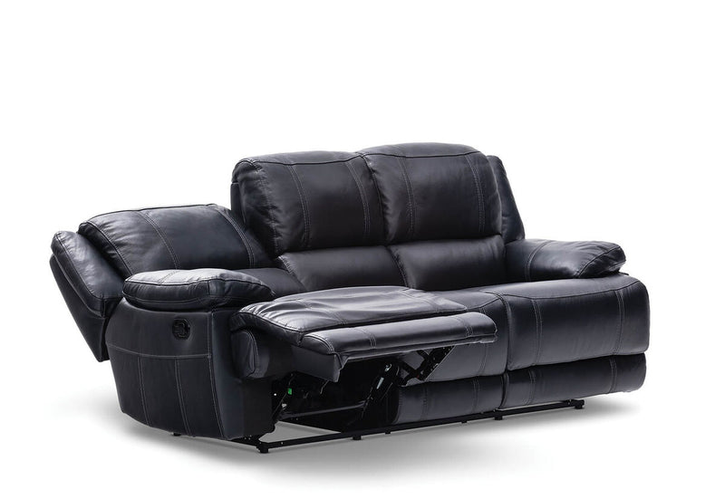 FLOYD Leather 3 Seat Sofa with 2 Inbuilt Recliners