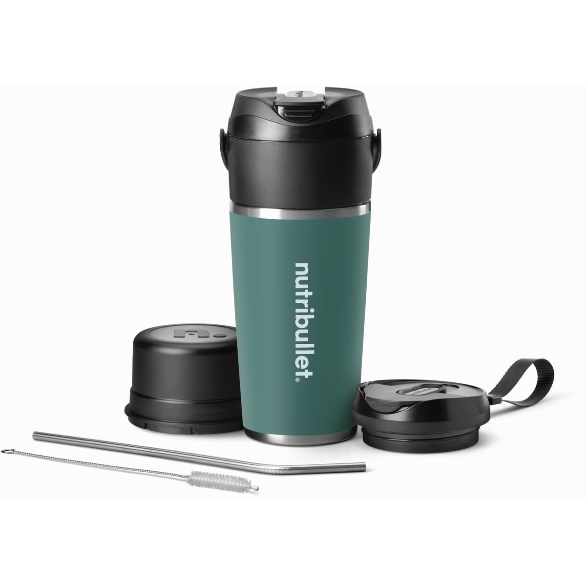 NutriBullet Flip Stainless Steel Portable Blender (Eucalyptus) — view 2