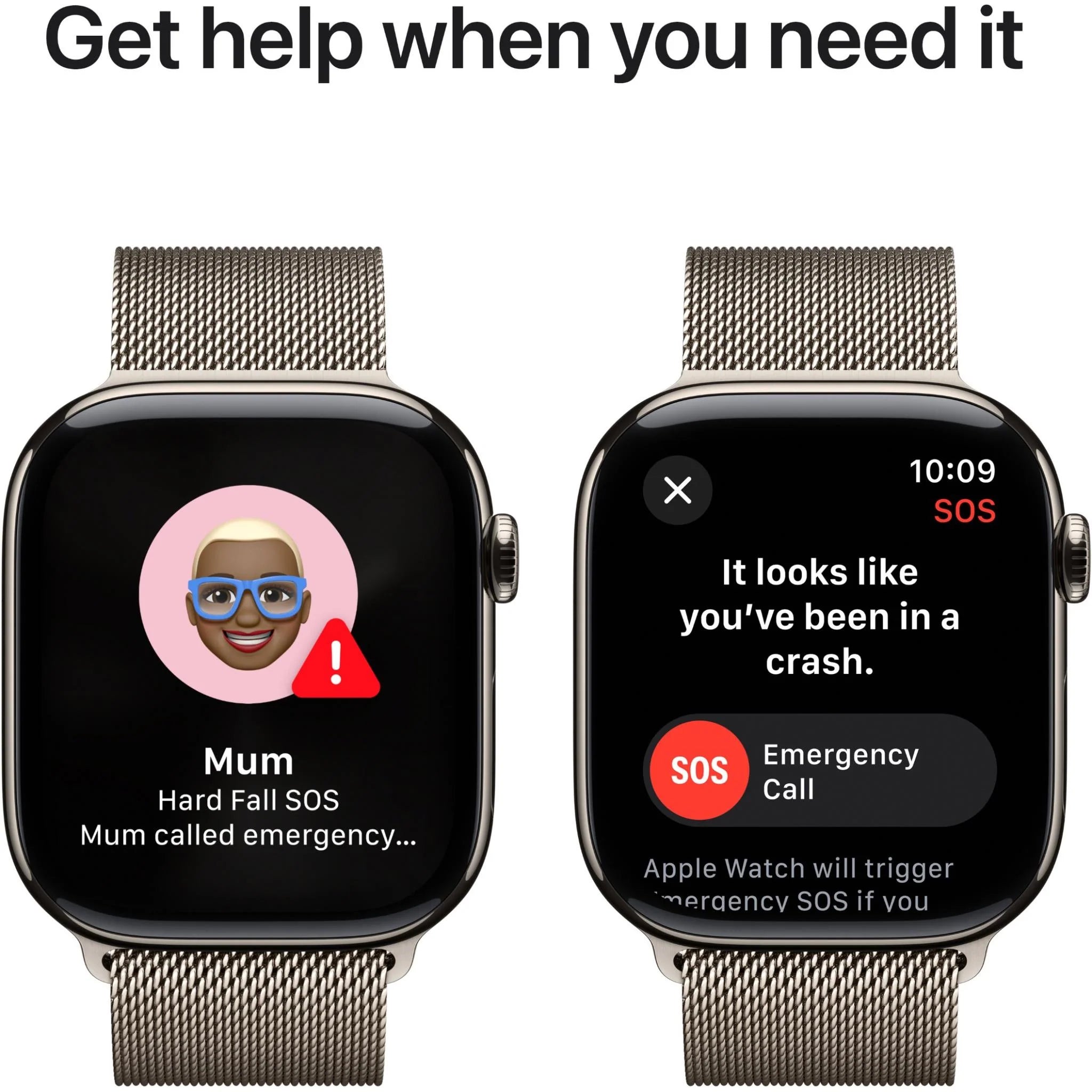 Apple Watch Series 10 GPS + Cellular 42mm Natural Titanium - Milanese Loop