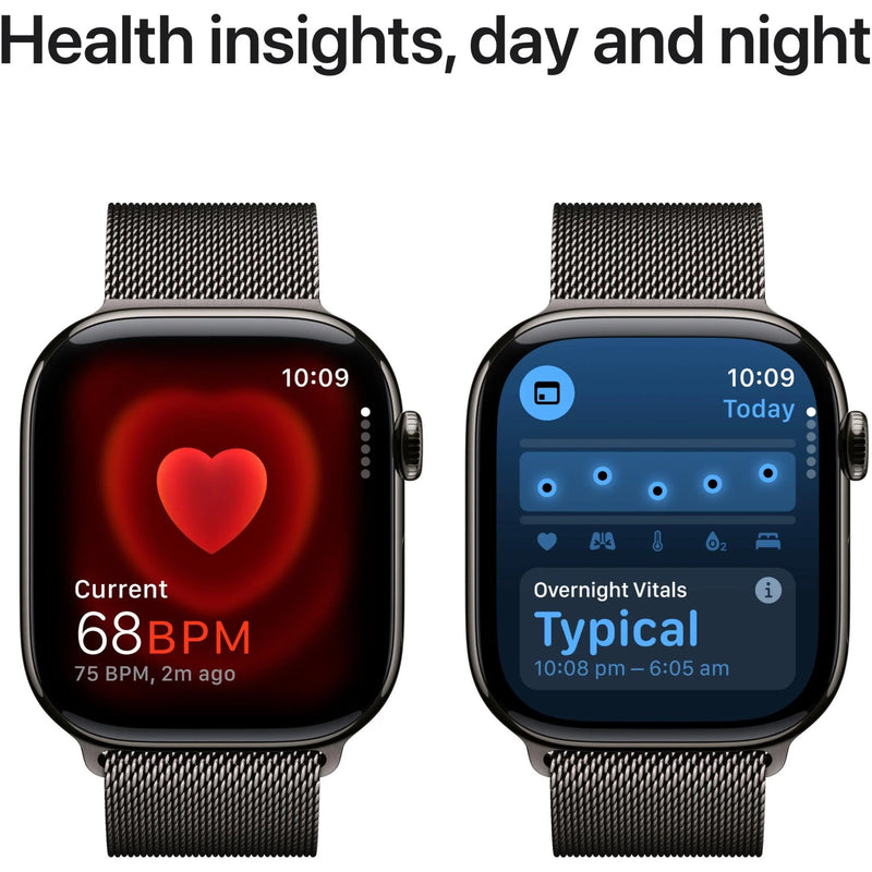 Apple Watch Series 10 GPS + Cellular 42mm Slate Titanium - Milanese Loop