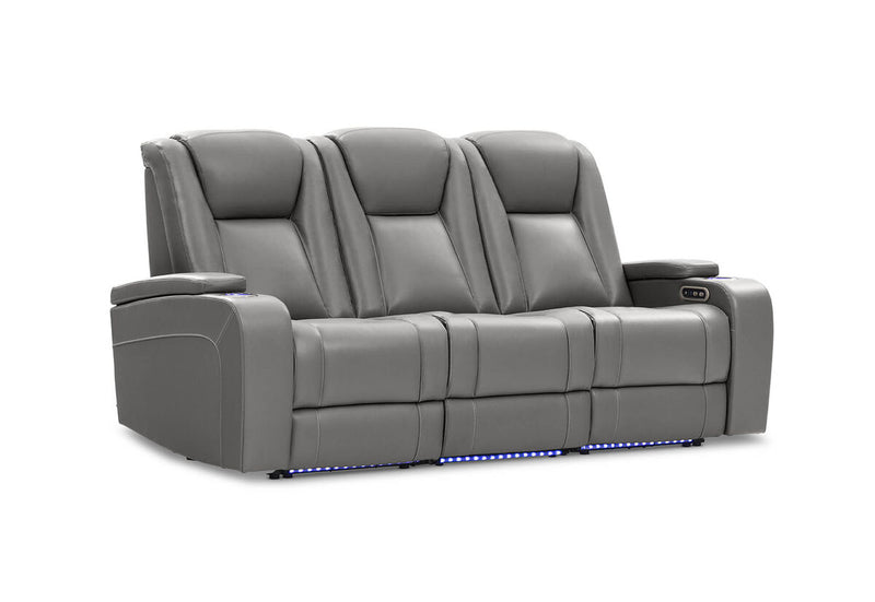 SENTINAL MK2 LEATHER 3 Seater with 2 Electric Recliners