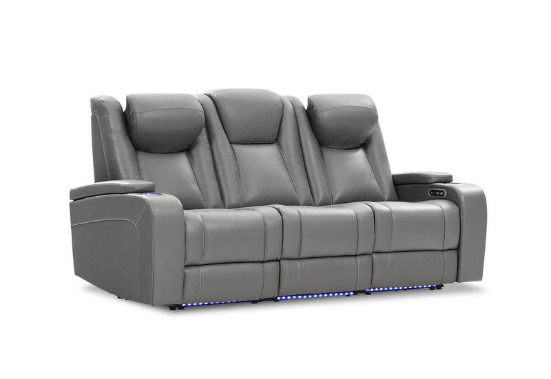SENTINAL MK2 LEATHER 3 Seater with 2 Electric Recliners