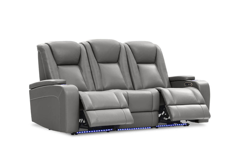 SENTINAL MK2 LEATHER 3 Seater with 2 Electric Recliners