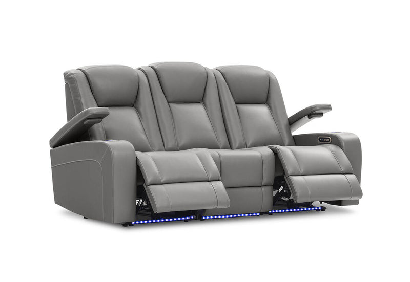 SENTINAL MK2 LEATHER 3 Seater with 2 Electric Recliners