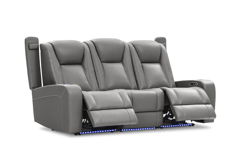 SENTINAL MK2 LEATHER 3 Seater with 2 Electric Recliners
