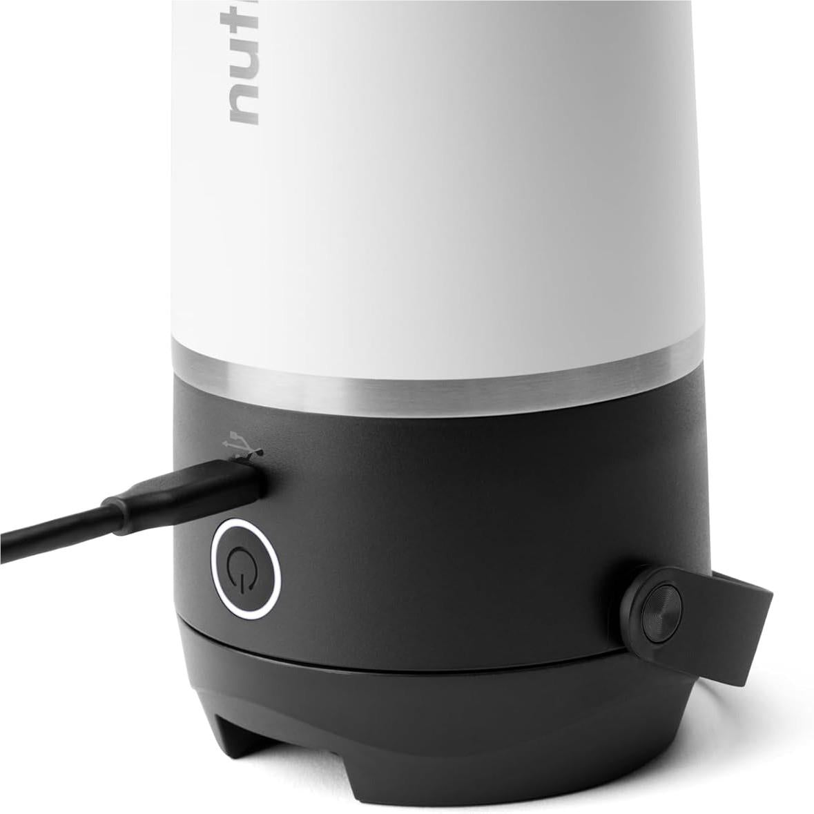 NutriBullet Flip Stainless Steel Portable Blender (White) — view 3