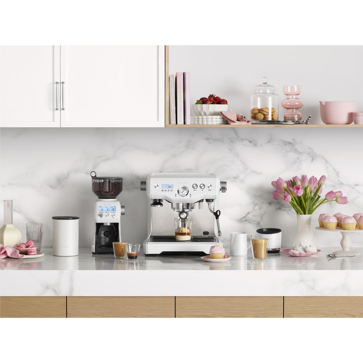 Breville the Dual Boiler Coffee Machine (Sea Salt) — view 3