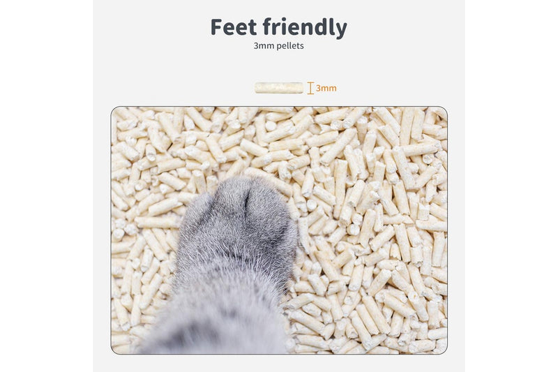 Pawz 2.5kg Tofu Cat Litter Clumping Flushable Fast Super Absorben Natural x1