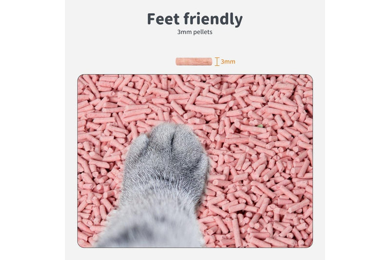 Pawz 2.5kg Tofu Cat Litter Clumping Flushable Fast Super Absorben Watermelon x4