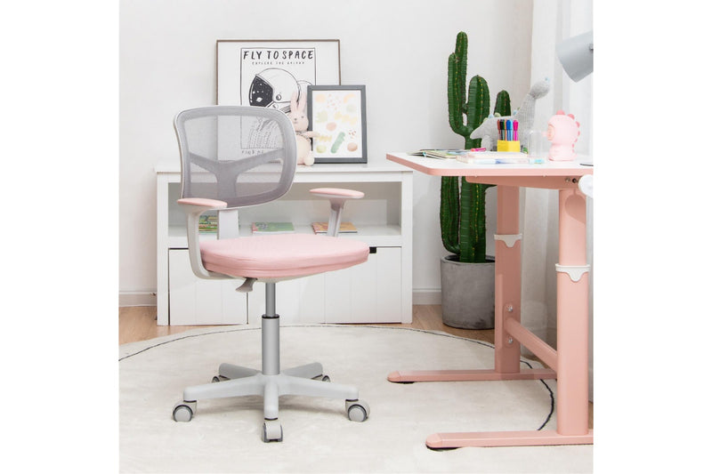 Giantex Desk Chair Home Office Mesh Task Chair,Pink