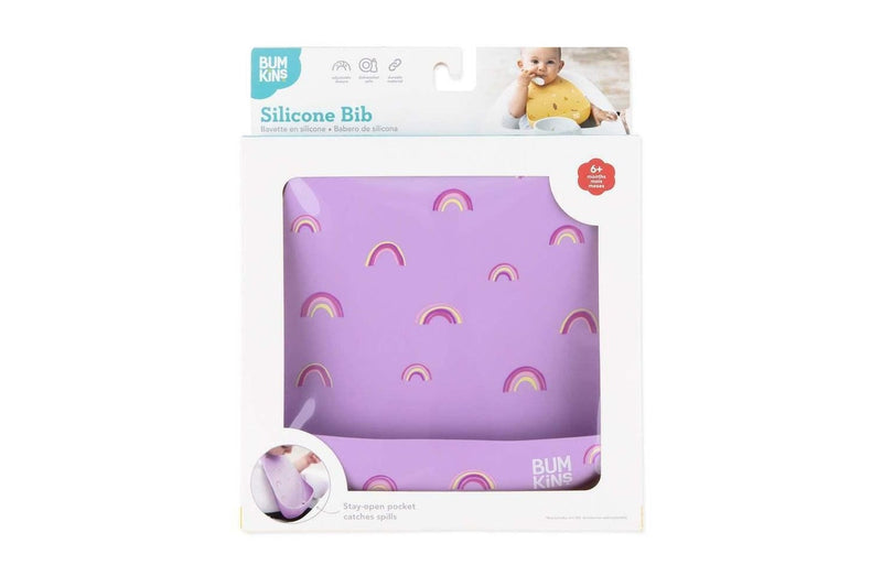 Bumkins: Silicone Bib - Rainbows