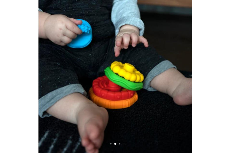 Baby Einstein: Stack & Teethe Multi-Textured Teether Toy