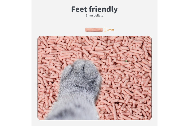 Pawz 2.5kg Tofu Cat Litter Clumping Flushable Fast Super Absorben Peach x4