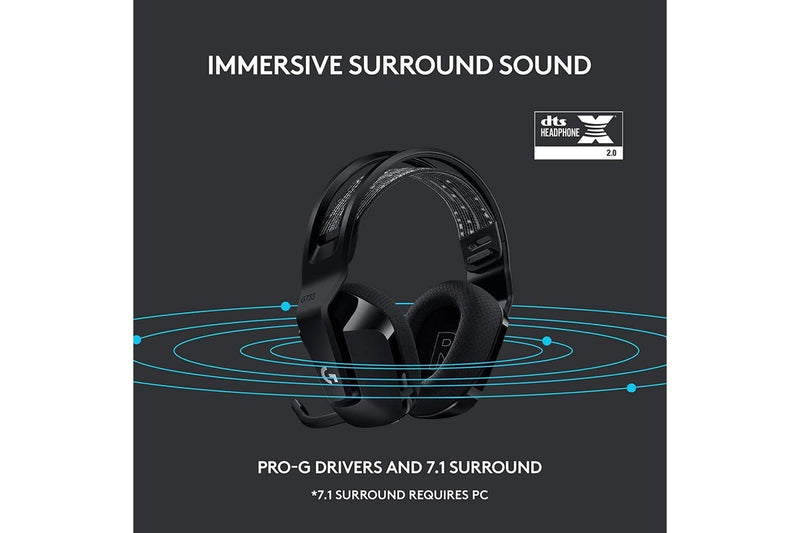Logitech G733 LIGHTSPEED Wireless RGB Gaming Headset - Black