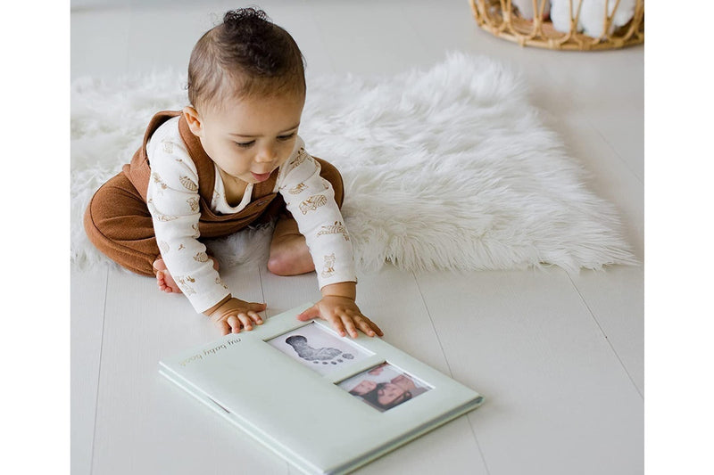 Pearhead: Leaves Baby Book - Sage