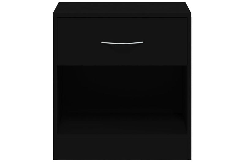 Bedside Cabinets 2 Pcs With Drawer Black Bedside Tables