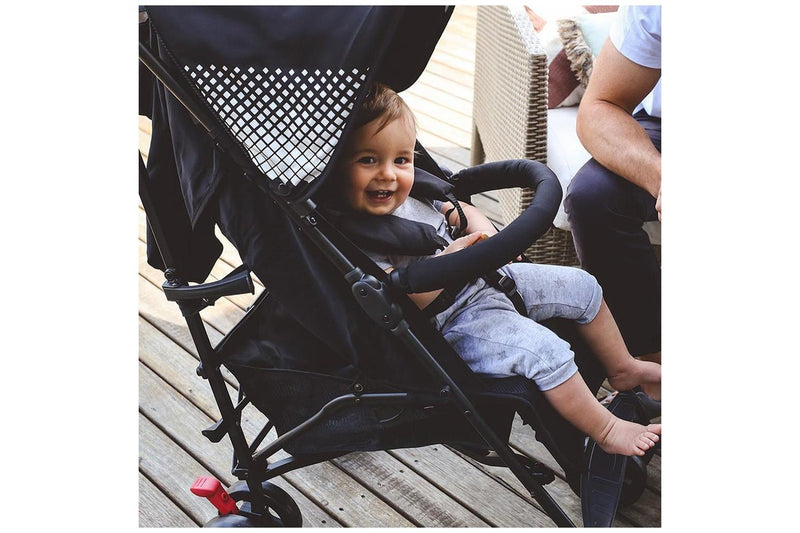 Bebe Care 107cm Mira DLX Stroller Pram Pushchair for Baby Infant Toddler Black