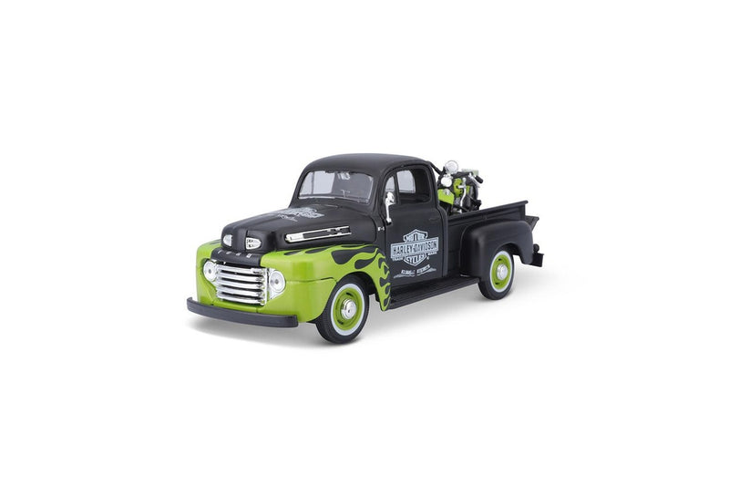 Maisto 1:24 Harley Davidson Ford 1948 F1 Pickup & FL Panhead Model Car Toy 8y+