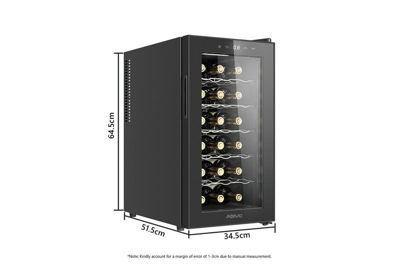 ADIVO Wine Cooler Fridge Compressor Cellar Chiller Temperature Control 18 Bottles