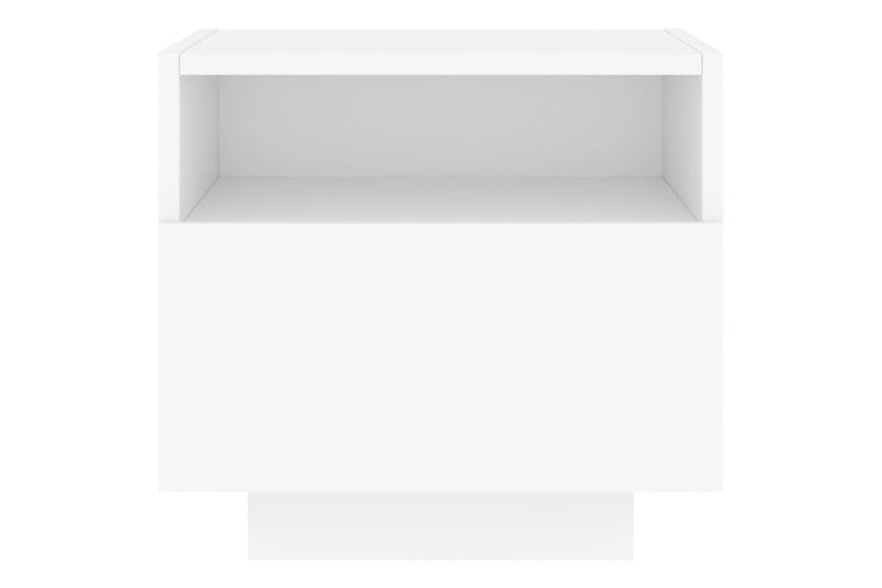 Bedside Cabinets With Led Lights 2 Pcs White 40X39x37 Cm Bedside Tables