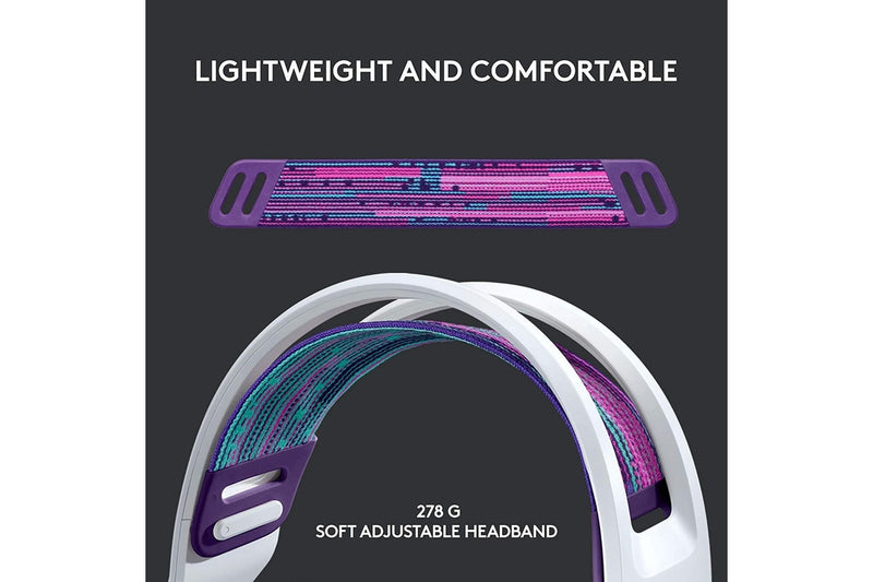 Logitech G733 LIGHTSPEED Wireless RGB Gaming Headset - White