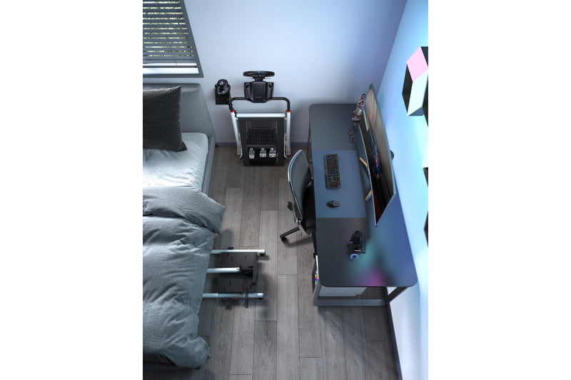 Gorilla Gaming Racing Simulator Wheel Stand - White/Black