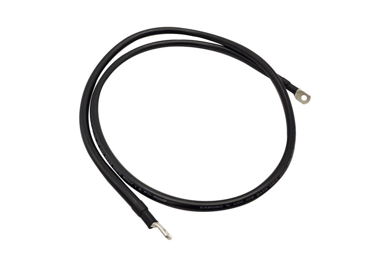 1.5m 2AWG Connector Cable Power Wire Black M8 Lug On Both Ends Superior Corrosion Resistance Inverter Car RV Marine