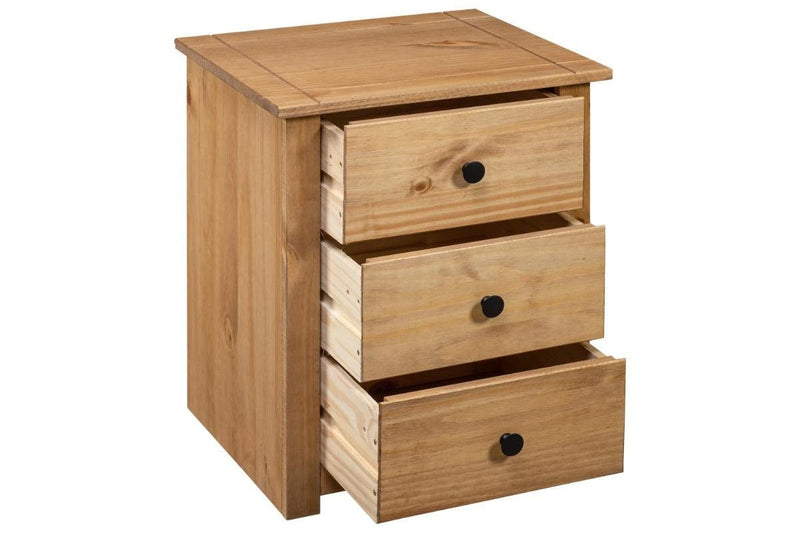 Bedside Cabinet 46X40x57 Cm Pinewood Panama Range Bedside Tables