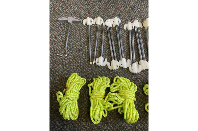 Ozstock Glow Tent Pegs Stakes Reflective Lines 25PCS Set Tent Accessory for Hiking Camping